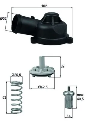 MAHLE TI 244 83D — Термостат