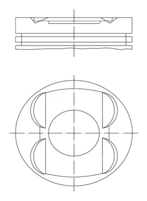 Piston MAHLE 001 14 00