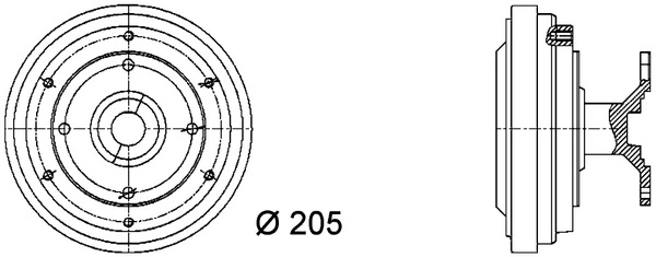 Embrayage, ventilateur de radiateur MAHLE CFC 41 000P