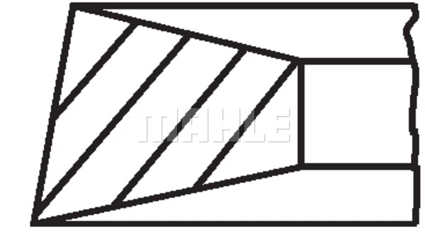 Jeu de segments de pistons MAHLE 099 92 V0