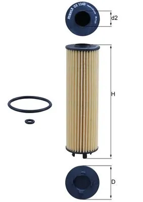 MAHLE OX1340D — Фільтр масляний