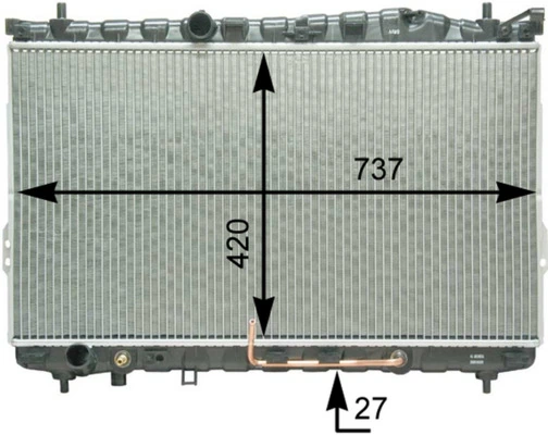 Radiator, engine cooling