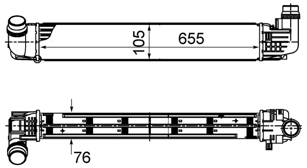 Intercooler, échangeur MAHLE CI 496 000S