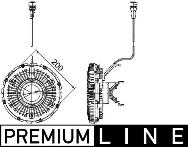 Embrayage, ventilateur de radiateur MAHLE CFC 100 000P
