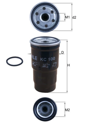 MAHLE KC100D — Фільтр паливний