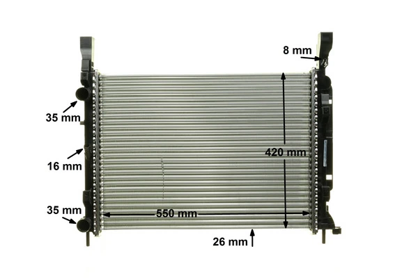 Radiateur, refroidissement du moteur MAHLE CR 1156 000P