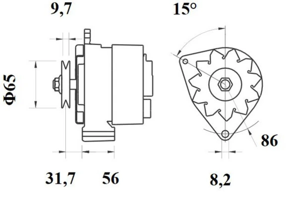 Alternateur MAHLE MG 395