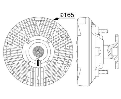 Embrayage, ventilateur de radiateur MAHLE CFC 239 000P