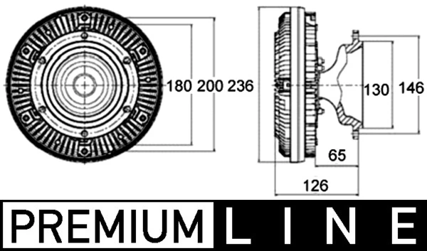 Embrayage, ventilateur de radiateur MAHLE CFC 133 000P