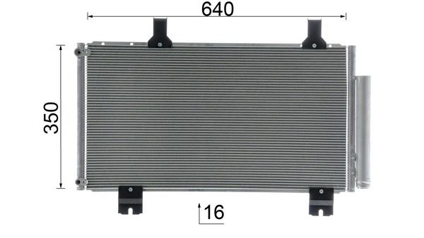 Condenseur, climatisation MAHLE AC 610 000S