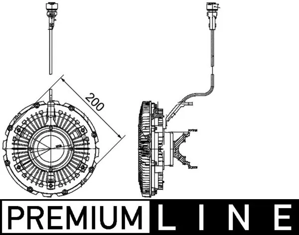 Embrayage, ventilateur de radiateur MAHLE CFC 99 000P