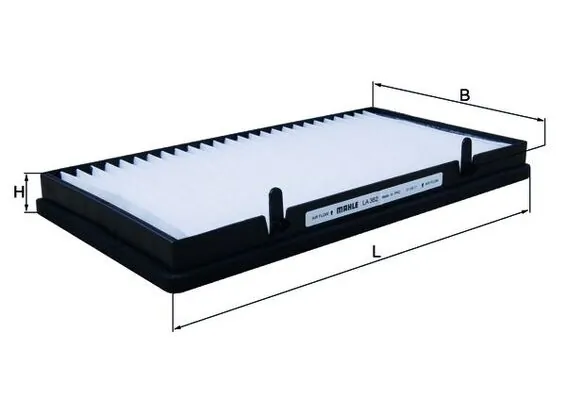 MAHLE LA382 — Фільтр салону NISSAN, OPEL, RENAULT (вир-во Knecht-Mahle)