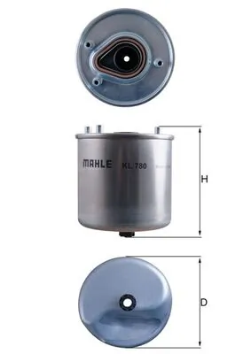 MAHLE KL780 — Паливний фільтр