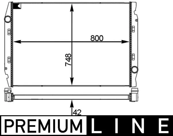 Radiateur, refroidissement du moteur MAHLE CR 719 001P