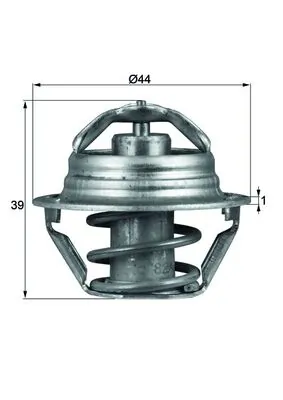 Thermostat, liquide de refroidissement MAHLE TX 90 87D