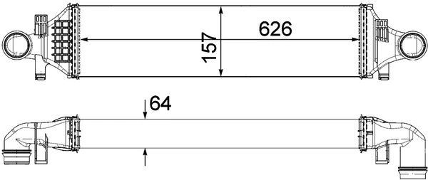 Intercooler, échangeur MAHLE CI 480 000P