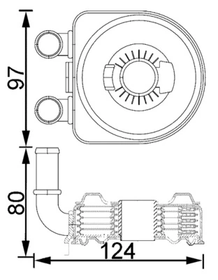 Radiateur d'huile MAHLE CLC 193 000S