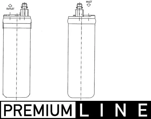 Filtre déshydratant, climatisation MAHLE AD 228 000P