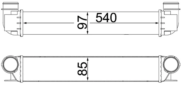 Intercooler, échangeur MAHLE CI 338 000S