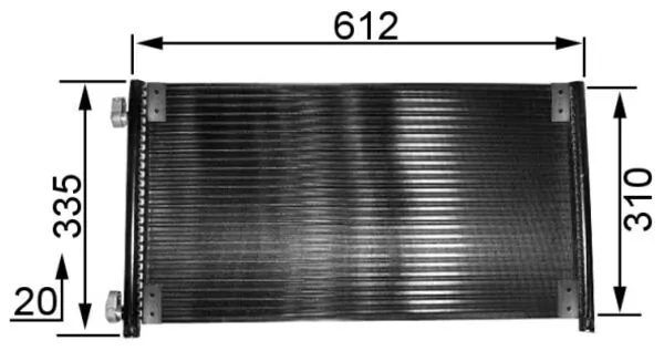 Condenseur, climatisation MAHLE AC 237 000S