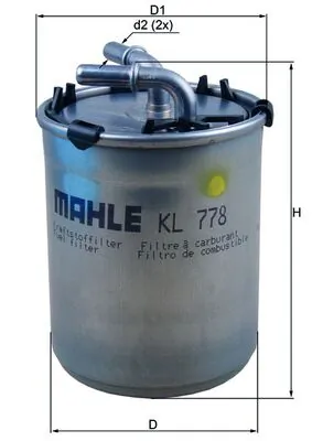 MAHLE KL778 — Фільтр паливний