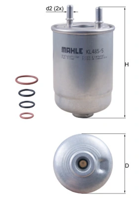 MAHLE KL485/5D — Фільтр паливний