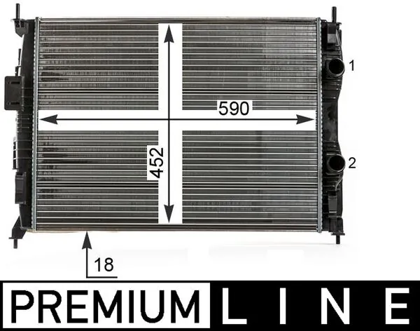 Radiateur, refroidissement du moteur MAHLE CR 14 000P