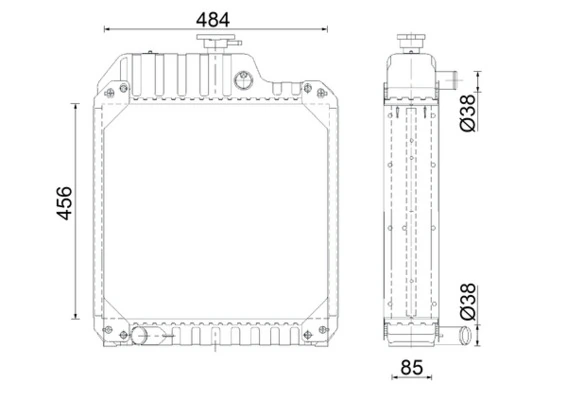 Radiateur, refroidissement du moteur MAHLE CR 2629 000S