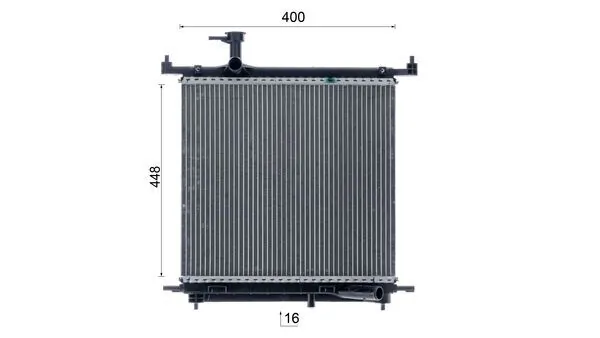 Radiateur, refroidissement du moteur MAHLE CR 2071 000P