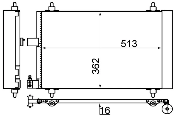 Condenseur, climatisation MAHLE AC 585 001S
