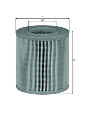 MAHLE LX1253 — Фільтр повітряний (вир-во Knecht-Mahle)