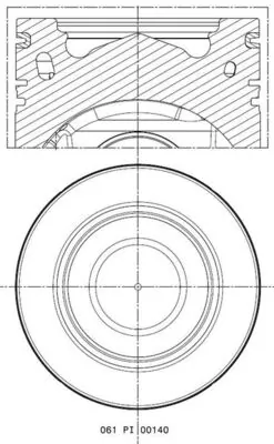 Piston MAHLE 061 PI 00140 000