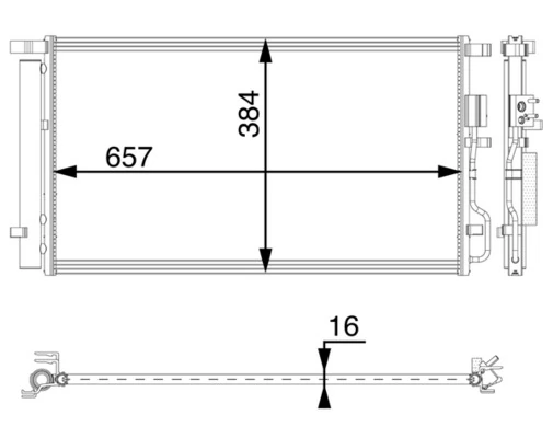 Condenseur, climatisation MAHLE AC 64 000P