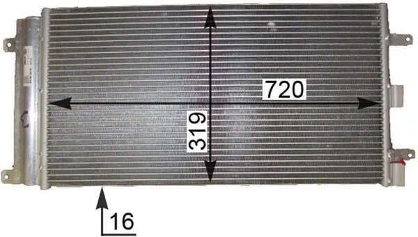 Condenseur, climatisation MAHLE AC 830 000P