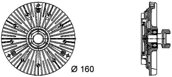 Embrayage, ventilateur de radiateur MAHLE CFC 70 000P