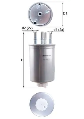 MAHLE KL1026 — Паливний фільтр