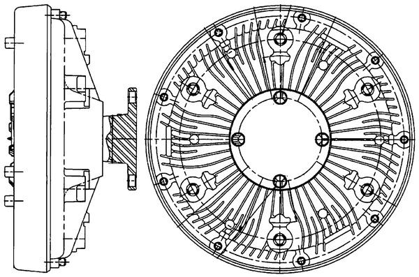 Embrayage, ventilateur de radiateur MAHLE CFC 222 000P