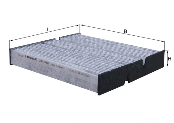 MAHLE LAK1467 — Фільтр салону вугільний