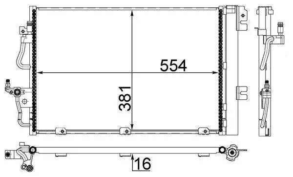 MAHLE AC 377 001S — Конденсер кондиціонера