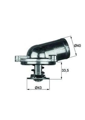 Thermostat, liquide de refroidissement MAHLE TI 22 87