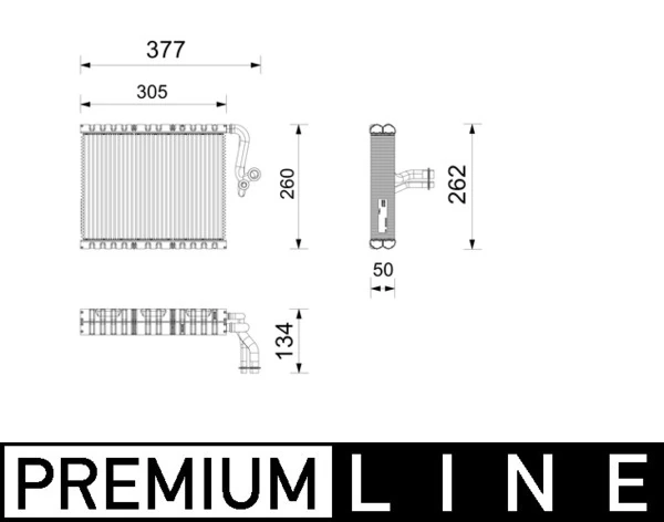 Évaporateur climatisation MAHLE AE 265 000P