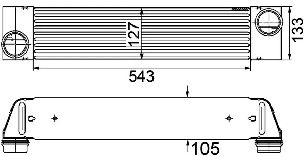 Intercooler, échangeur MAHLE CI 193 000P