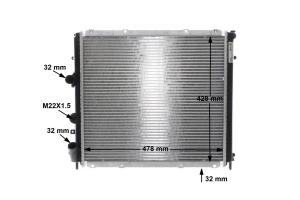 Radiateur, refroidissement du moteur MAHLE CR 465 000S