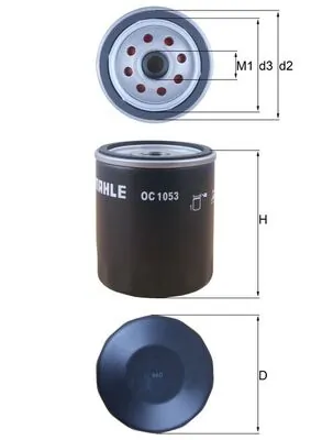 MAHLE OC1053 — Фільтр масляний