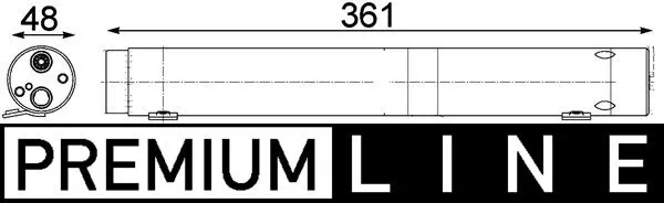 Filtre déshydratant, climatisation MAHLE AD 95 000P