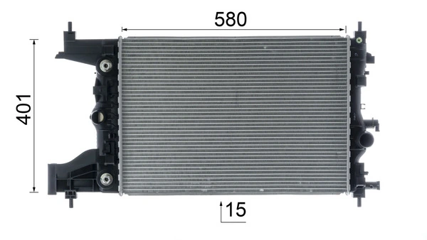 Radiateur, refroidissement du moteur MAHLE CR 2122 000P