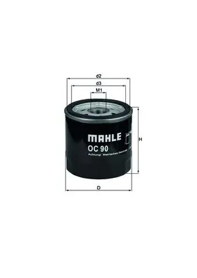MAHLE OC90OF — Фільтр масляний
