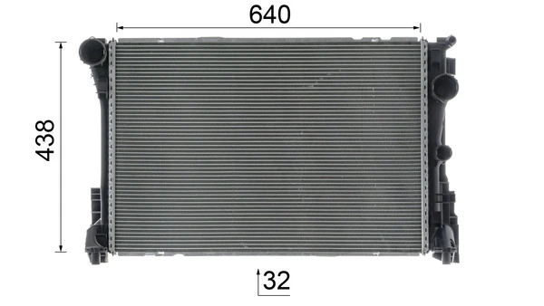 Radiateur, refroidissement du moteur MAHLE CR 1684 000P