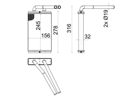 Système de chauffage MAHLE AH 268 000S