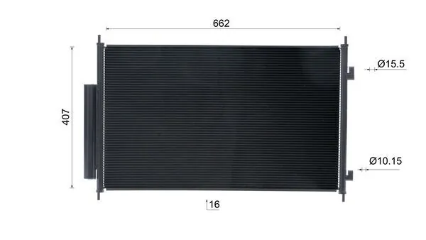 Condenseur, climatisation MAHLE AC 1099 000S